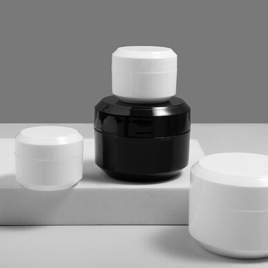 PP Oblique Shoulder Cream Jar White Plastic Cosmetic Cream Jar Customizable PP Cream Filling Jar - COSMETIC PACKAGING - 1