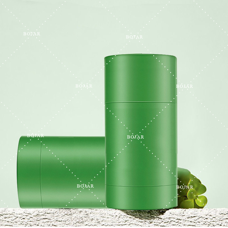 Empty Deodorant Stick Packaging High-end Plastic Deodorant Container Luxury Matte Green Deodorant Bottle