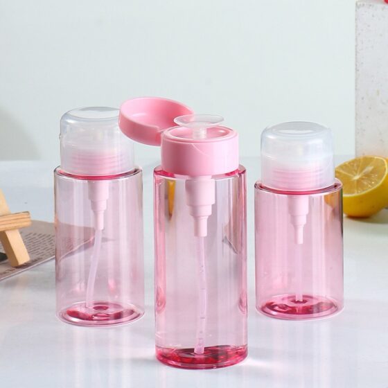 Fashionable Make-up Removal Bottle Plastic Cosmetic Container for Make-ups Screw-top Bottles