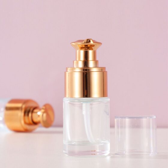 10ml15ml cylindrical lotion bottle, cosmetic essence isolation BB cream bottle, 30ml liquid glass foundation bottle