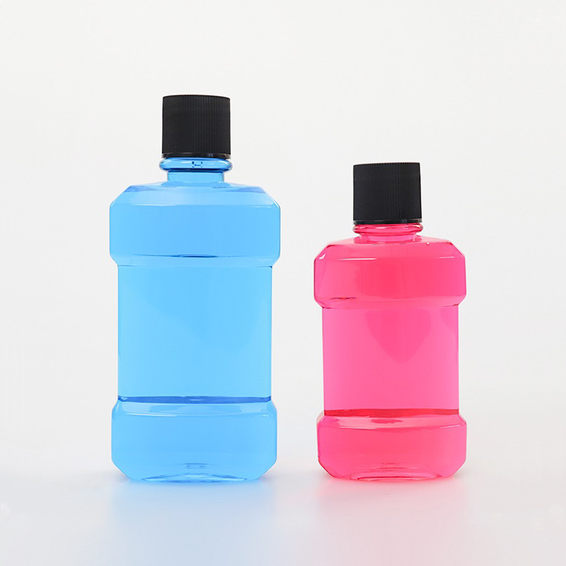 plastic mouthwash bottle pet empty oral care bottle refreshing mouth PET bottle 80-1000ml plastic packaging bottle